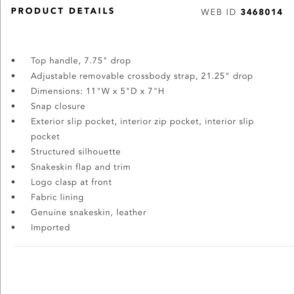 Coach TABBY Snakeskin Shoulder Bag - Picture 3 of 11